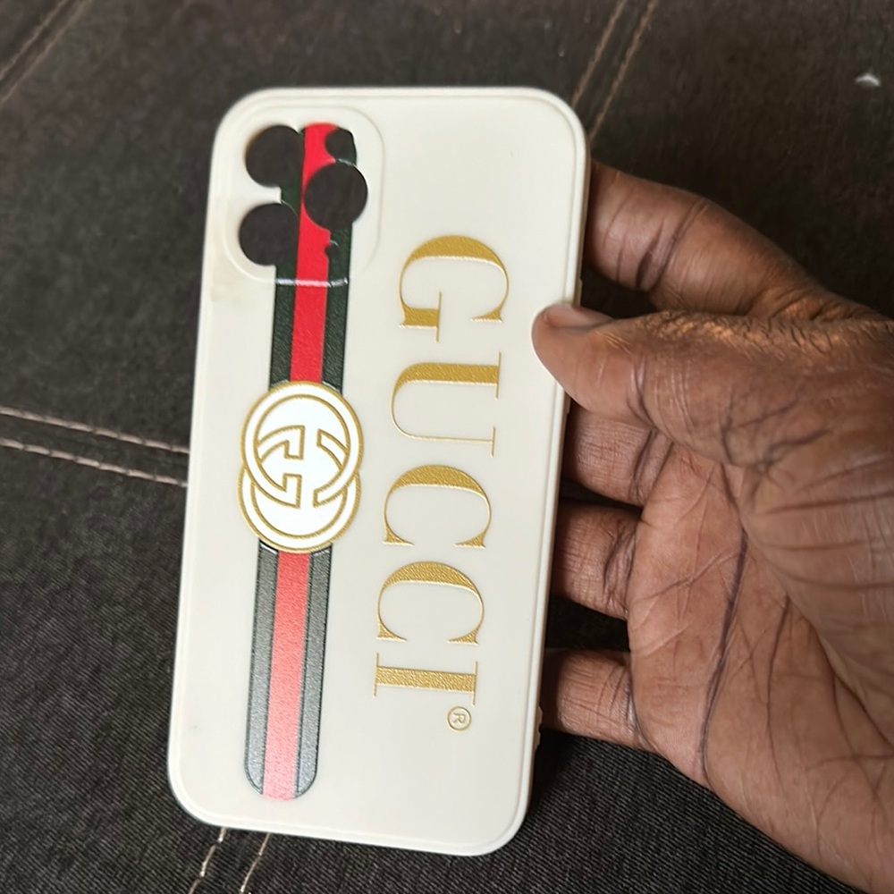 Gucci White and Gold Phone Case Price Drop $11